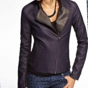 Express (minus the leather) dark navy jacket